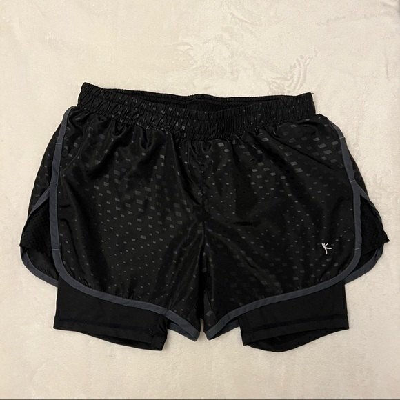 !Firm Price! Danskin Now Women's Doubled Layered Shorts Size XS,‎ Black - Picture 1 of 6
